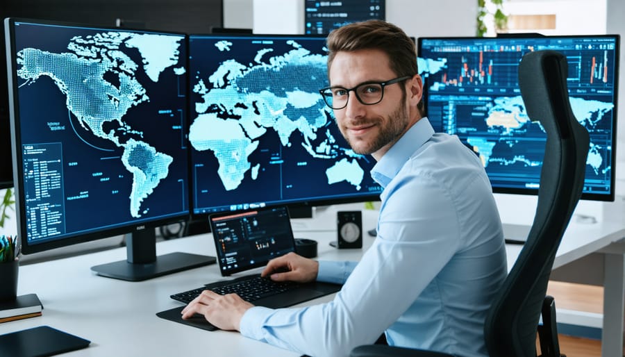 Freelance writer managing international client projects across time zones