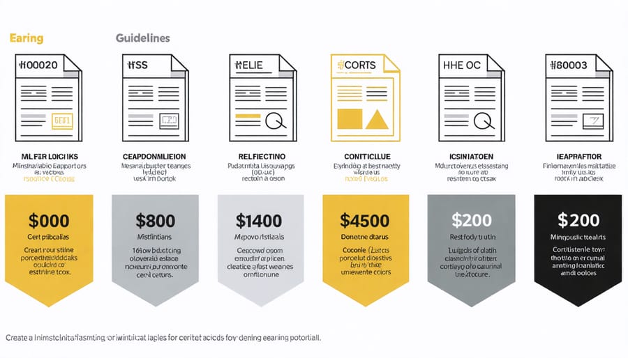 Visual representation of popular technical writing certifications and associated rate increases
