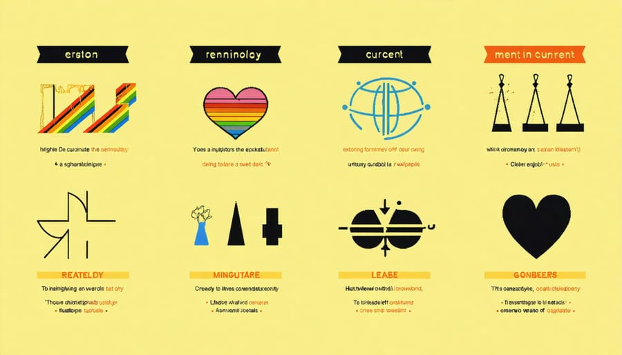 Infographic displaying contemporary LGBTQ+ terms and their meanings