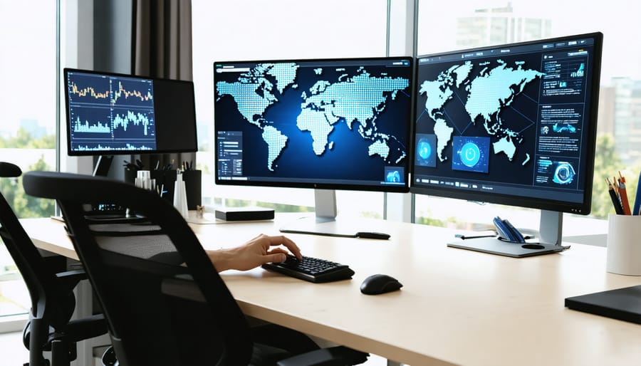 Canadian freelance professional managing global projects from home office