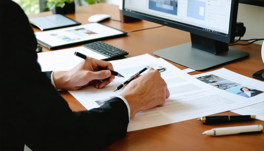 Organized workspace showing client profiles and style guides