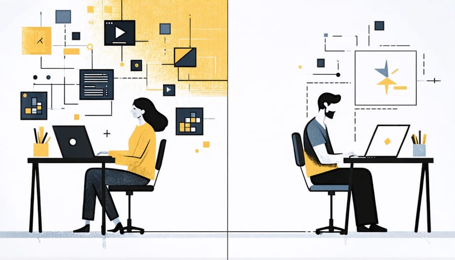 Comparison of scattered digital multitasking versus focused offline work