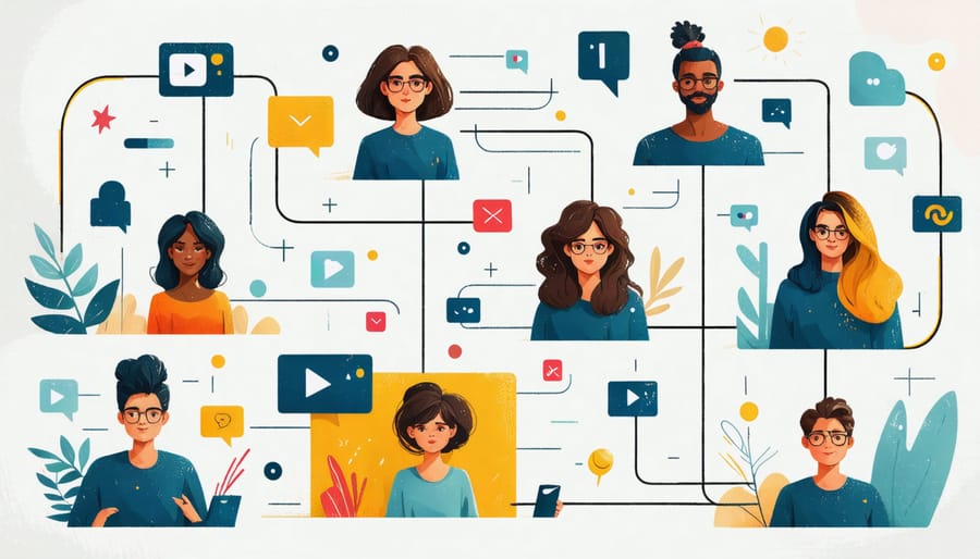 Various digital communication tools used by remote workers to stay connected