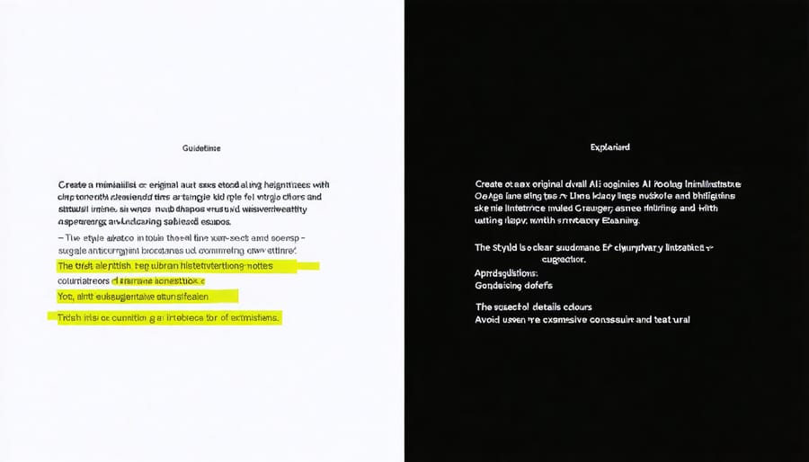 Transparent AI writing interface demonstrating real-time suggestions and explanations