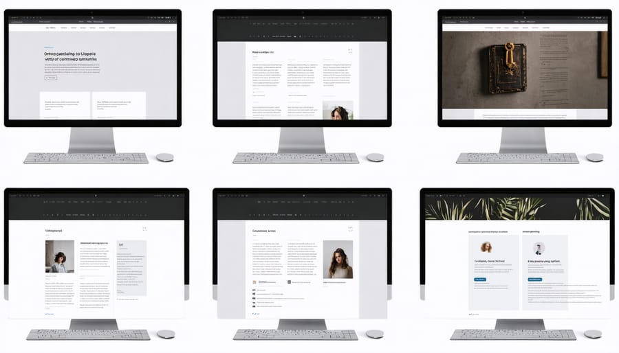 Collection of screenshots from popular writing platforms and online communities