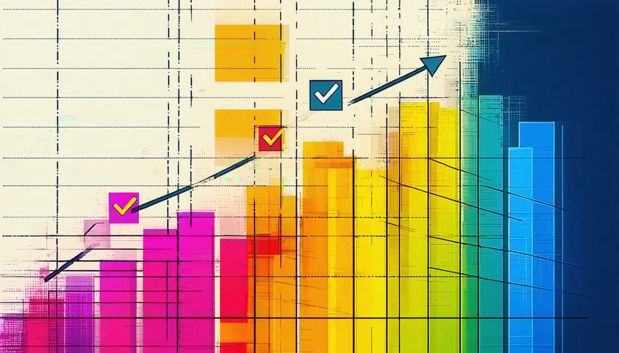 Visual representation of improving writing quality and consistency metrics