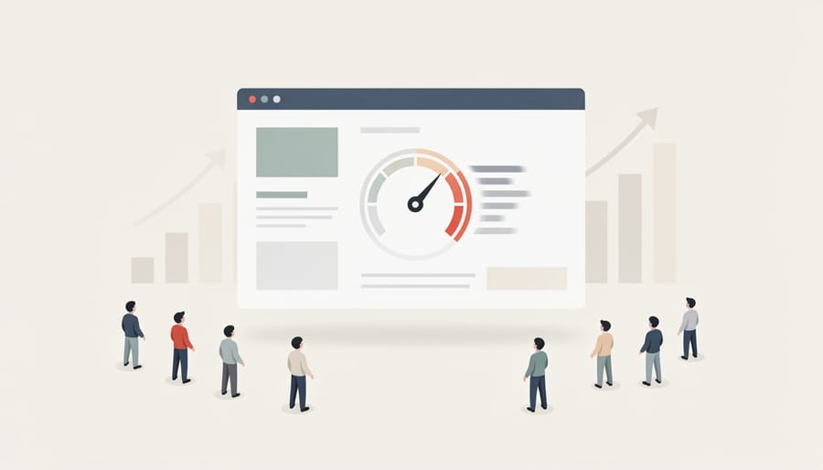 Close-up of speedometer showing high performance metrics