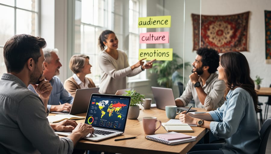 Two professionals collaborating on writing project demonstrating social awareness and reader empathy