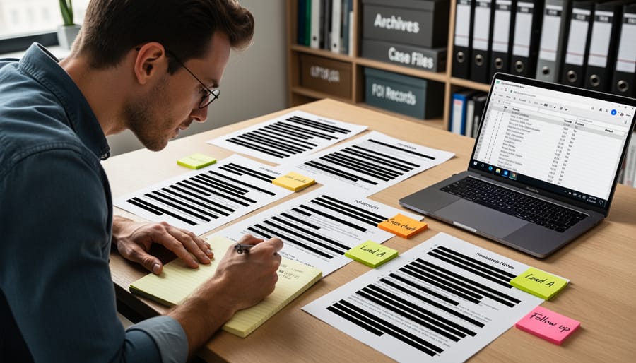 Government document pages showing redacted sections with black bars