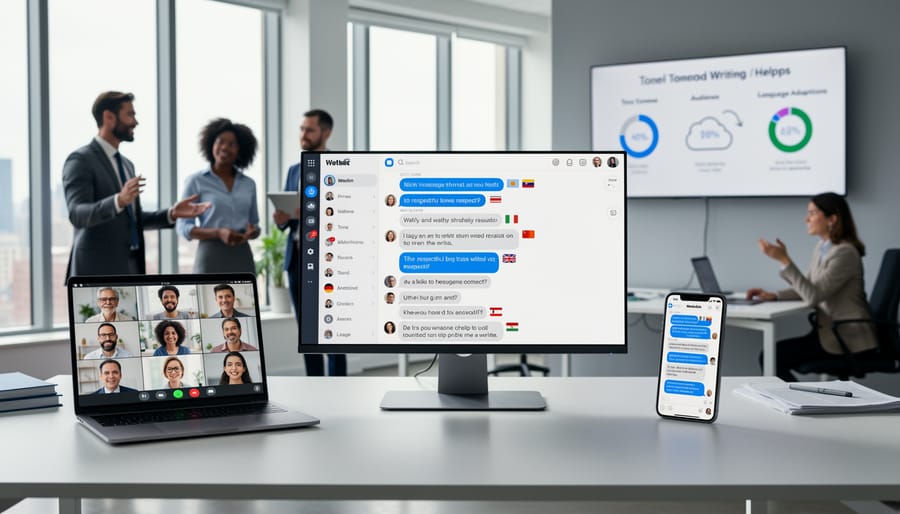 Desk setup with blurred messaging on a smartphone and reference books with no readable text